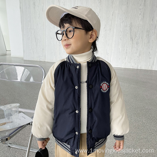 Children's Clothing Boys Quilted Sports Baseball Uniform